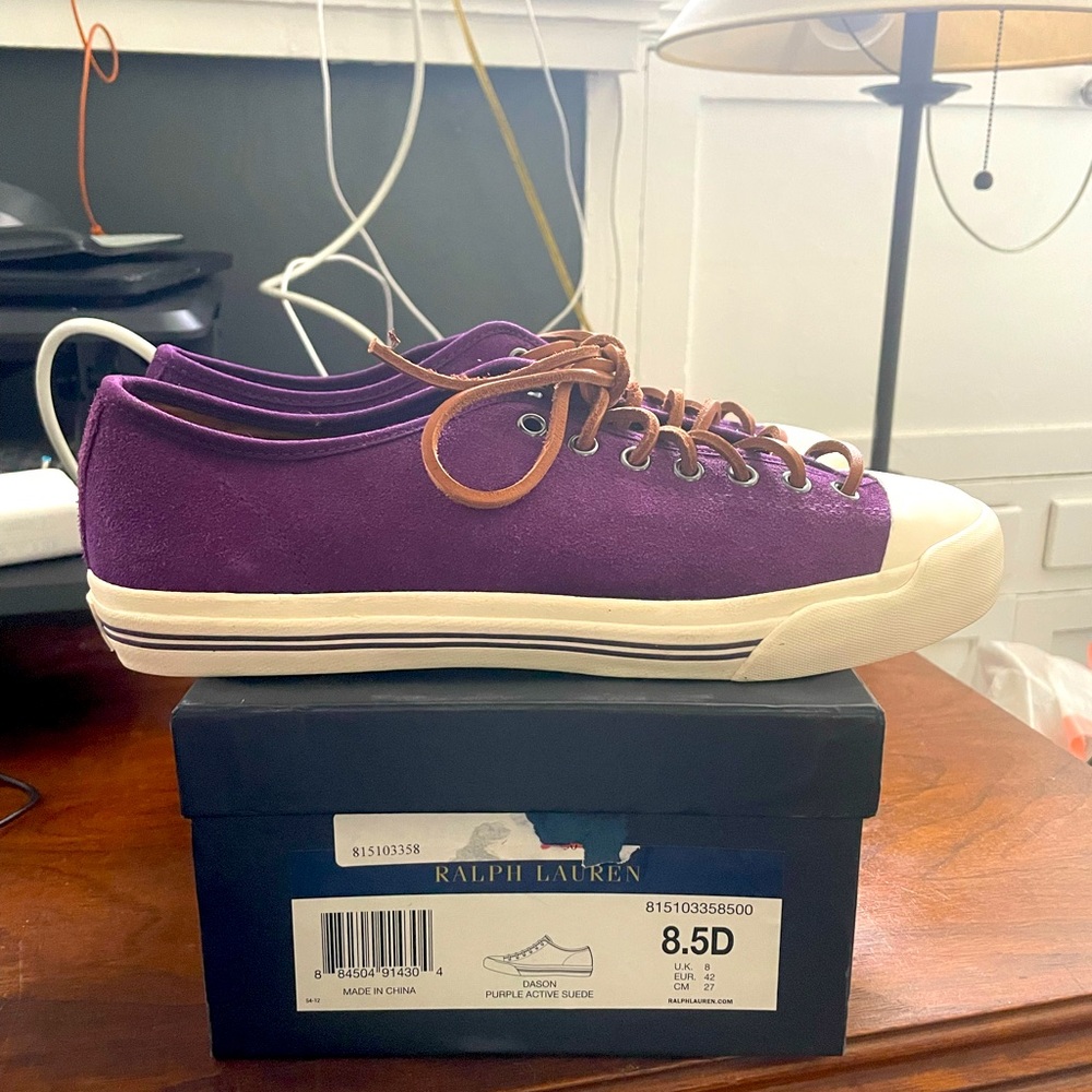 Brand New Men’s Ralph Lauren Dason Sneakers Suede 8.5